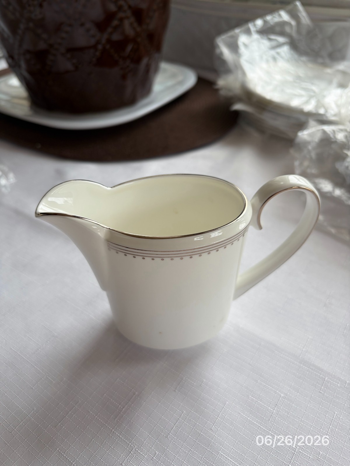 Wedgwood Grosgrain Bone China Set of 6 pieces $44/set plus extras