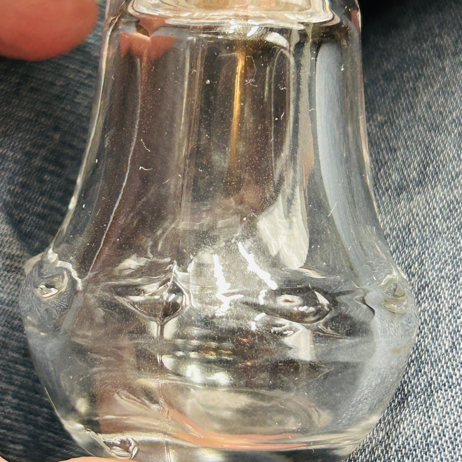6 Piece Vintage And Antique Eapg Glass Clear Salt Shaker Mixed Lot Pressed