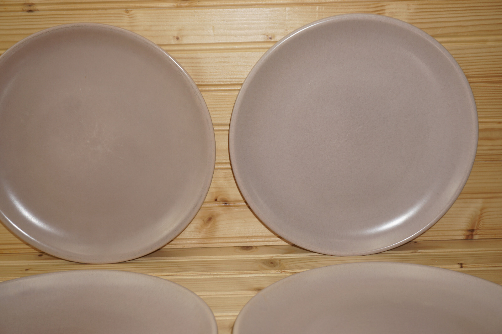La Solana Pottery Pink / Mauve (4) Dinner Plates, 10″ (S41)