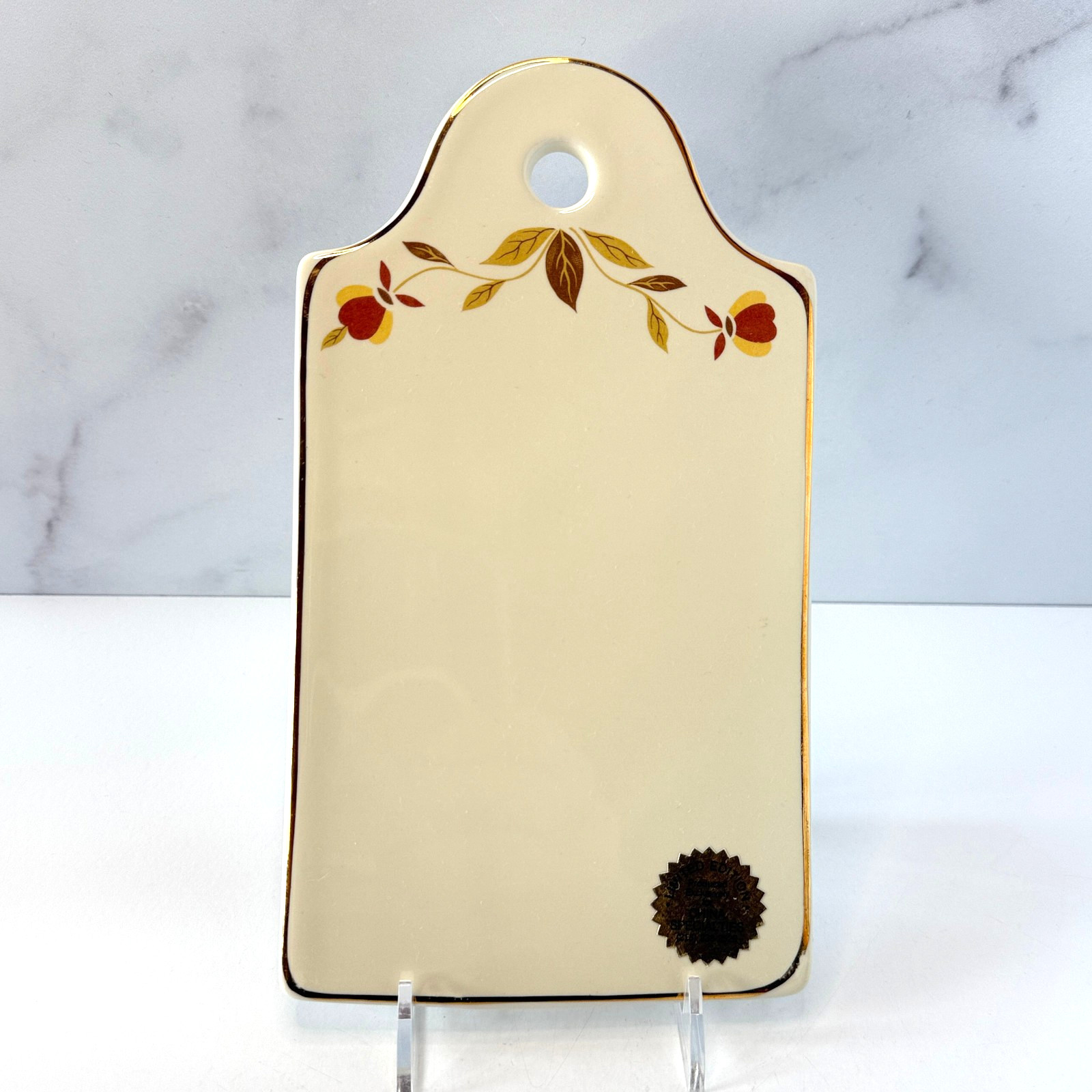 💠 Hall Autumn Leaf / Jewel Tea 1992 Collector Club Cheese Tray Wall Plaque