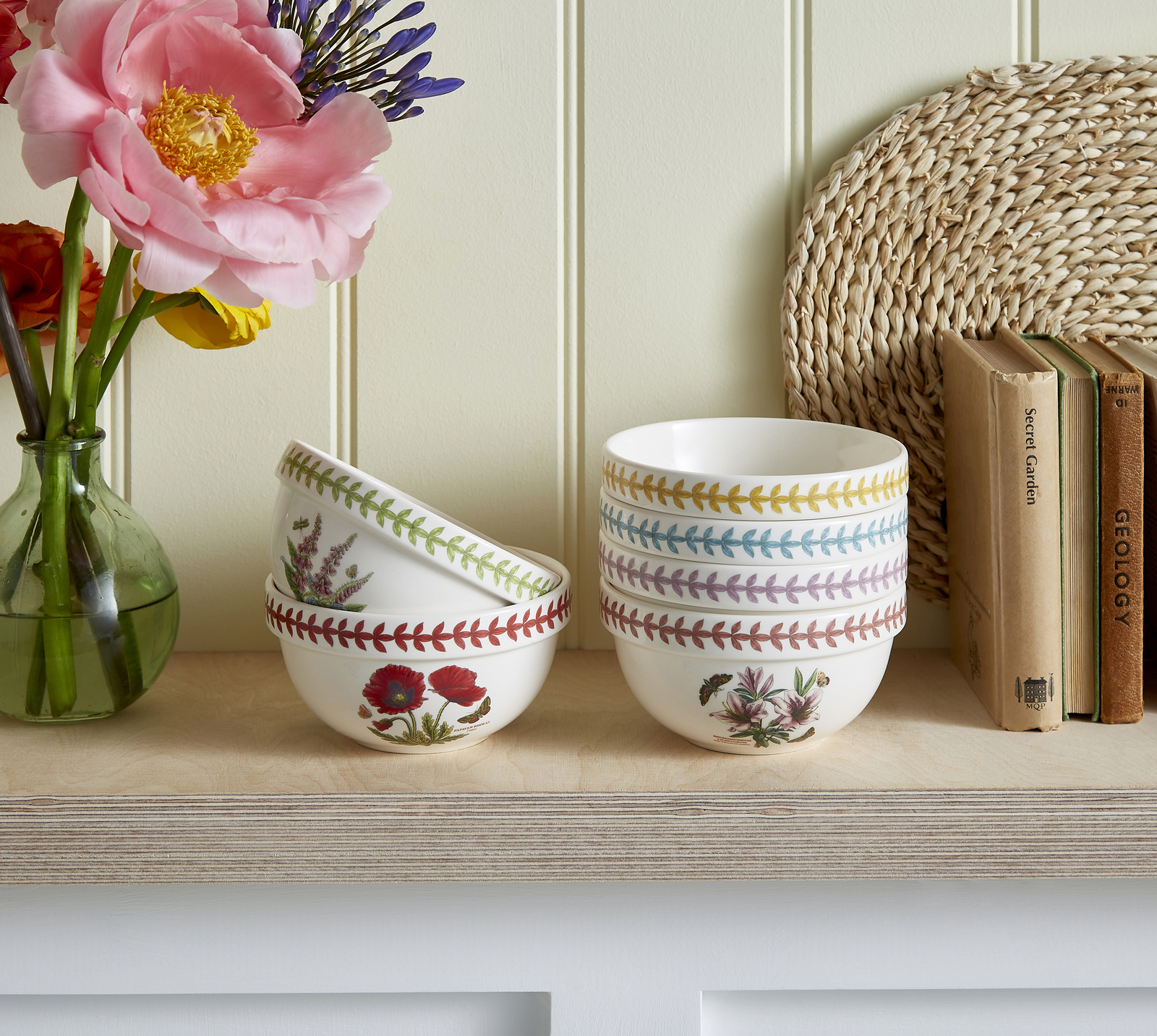 Portmeirion Botanic Garden Meadow 5″ Stacking Bowl – Set of 6
