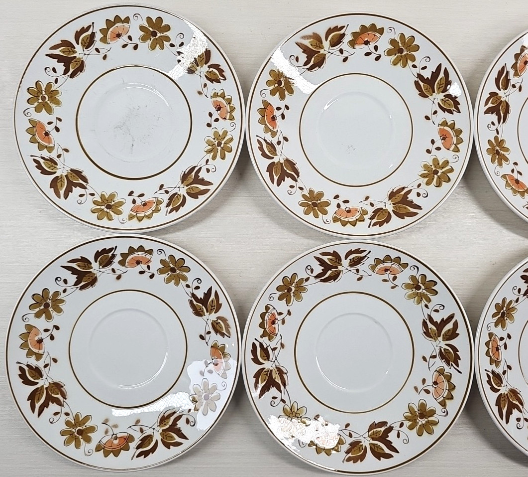 15 Pc Mikasa West Wood Cup Saucer Creamer Sugar Lid Set Vintage Floral Retro Lot