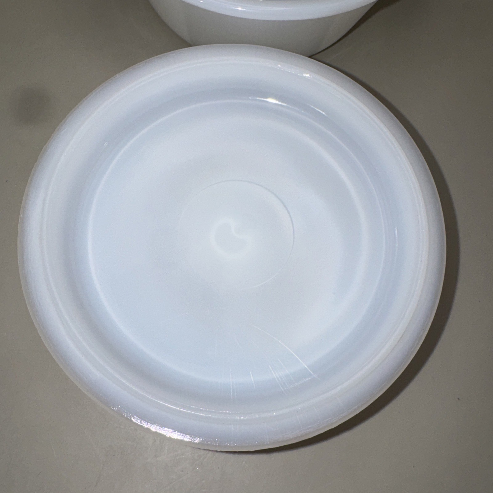Fire King Milk Glass Covered Dish Gild Gilt Trim Vintage