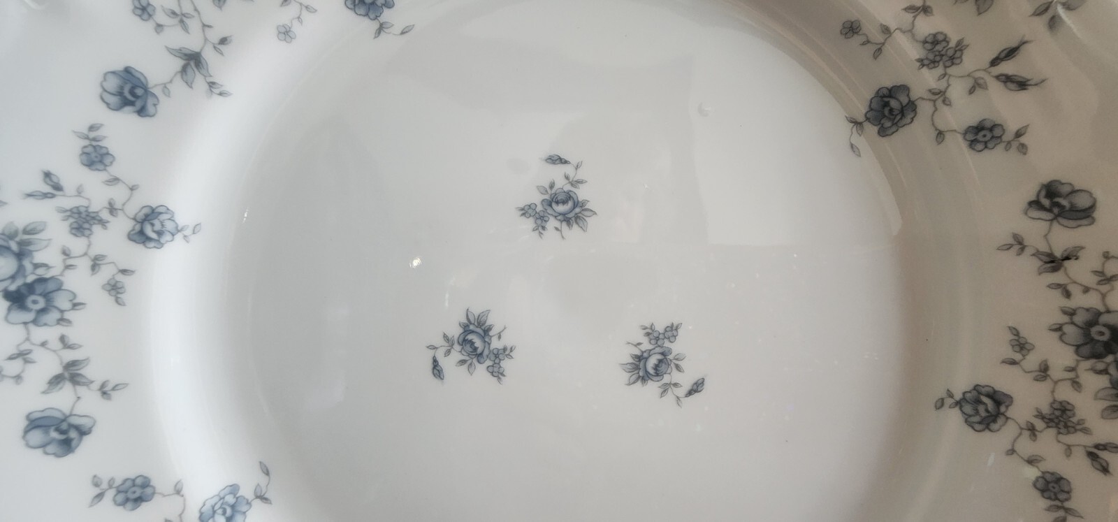 Blue Garland Dinner Plate (s) 10″ Porcelain Johann Haviland White Blue Platinum!