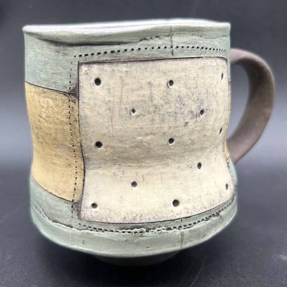 Mark Arnold 2017 Portfolio Art Pottery Organic Free Form Ceramic Mug