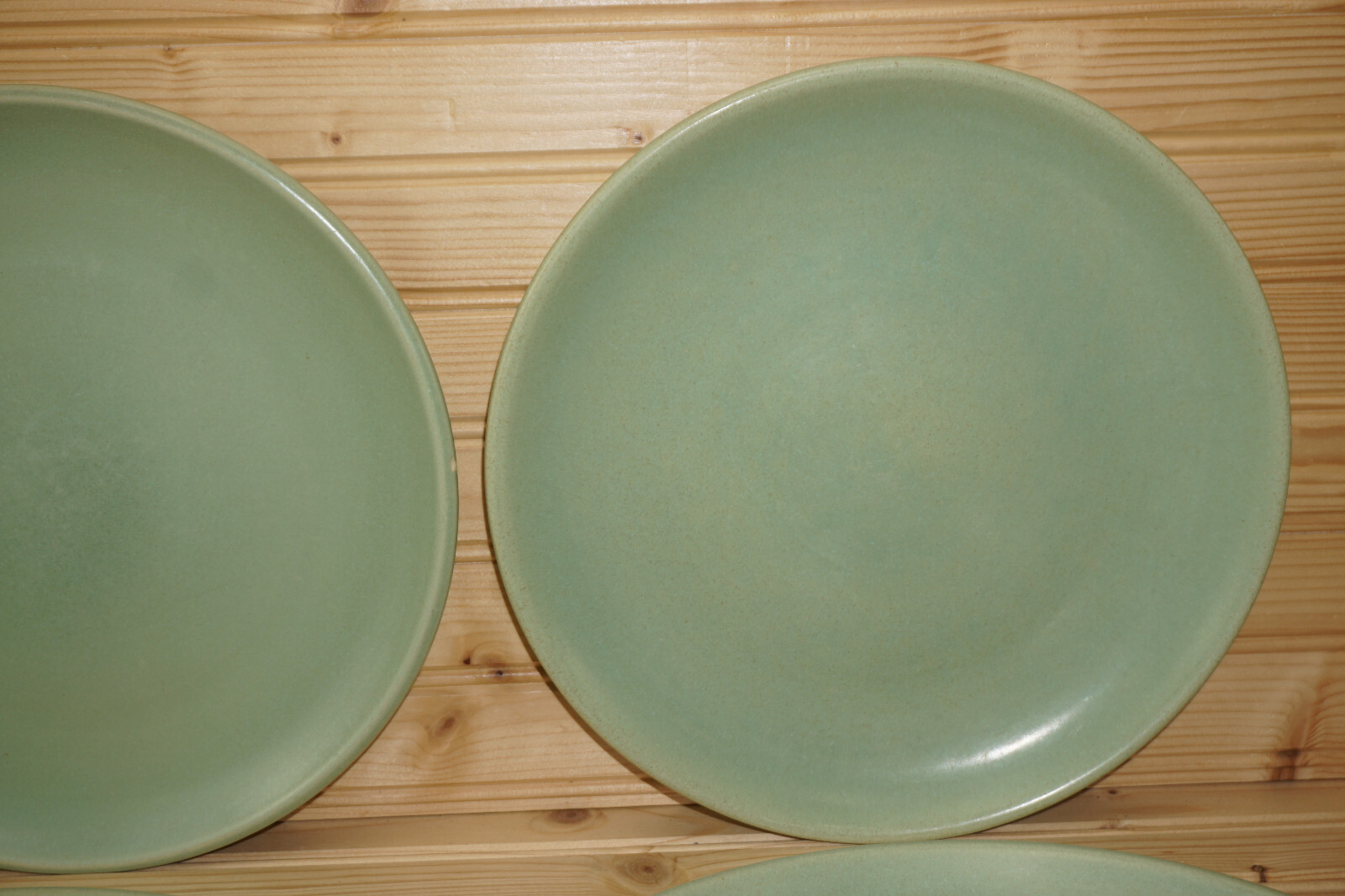 La Solana Pottery Green (4) Dinner Plates, 10″ (Lot C) (S41)