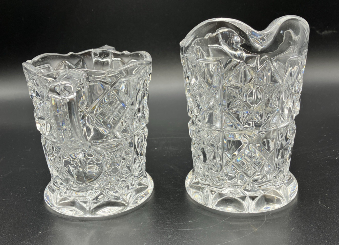 Vintage Fostoria Heritage Sugar and Creamer Set