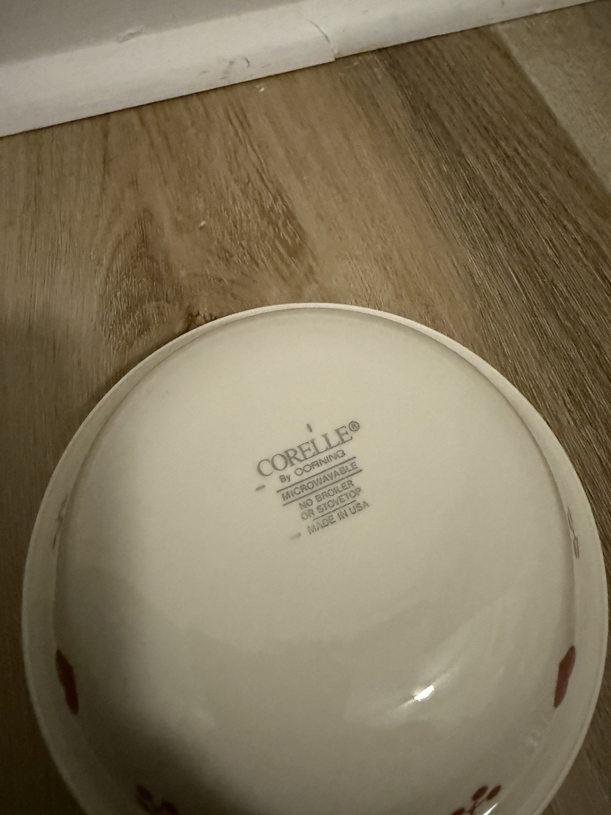 Set of 5 Corelle Hometown Heart & Cherries Berry Bowls 5.25”
