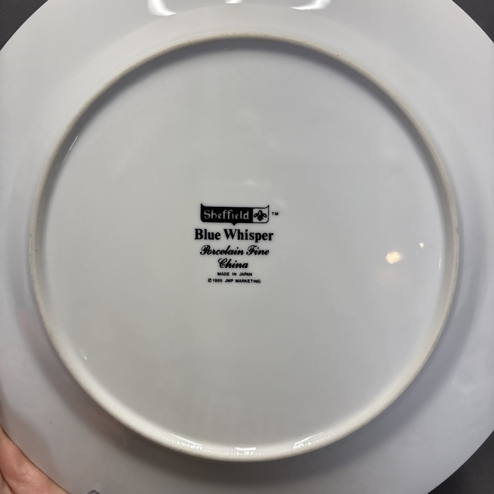 Sheffield Blue Whisper Dinner Plates 10 3/8″ Set of 2 Fine China Blue Floral