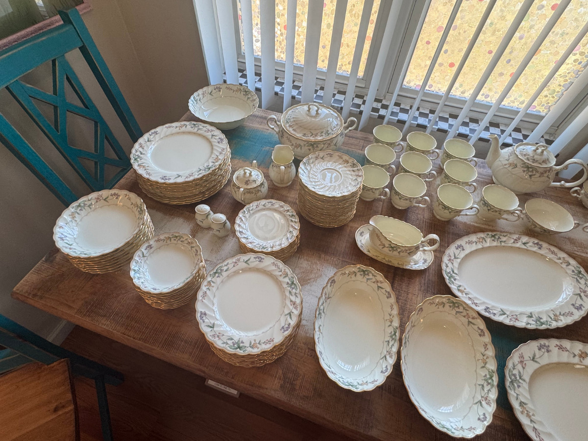 Noritake Brookhollow China Pieces 4704 Plate Cup Bowl Saucer Tray Teapot Shaker