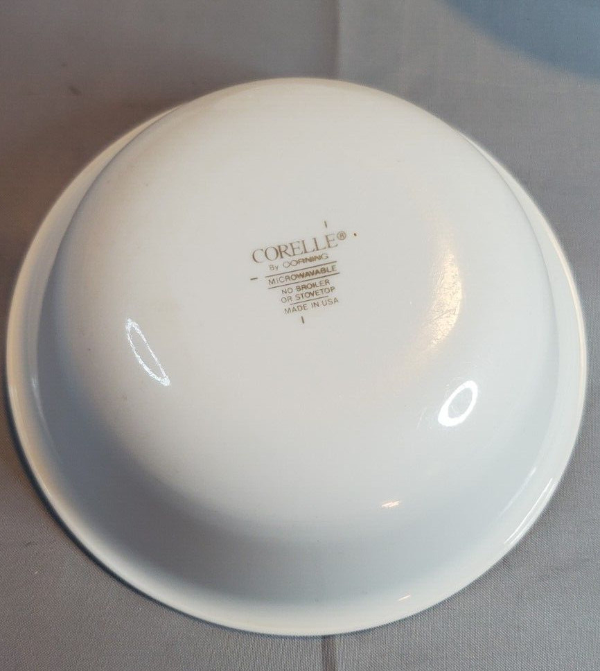 Corelle Winter Frost White Cereal or Soup Bowls 6.25 in. Set of 4 Vintage
