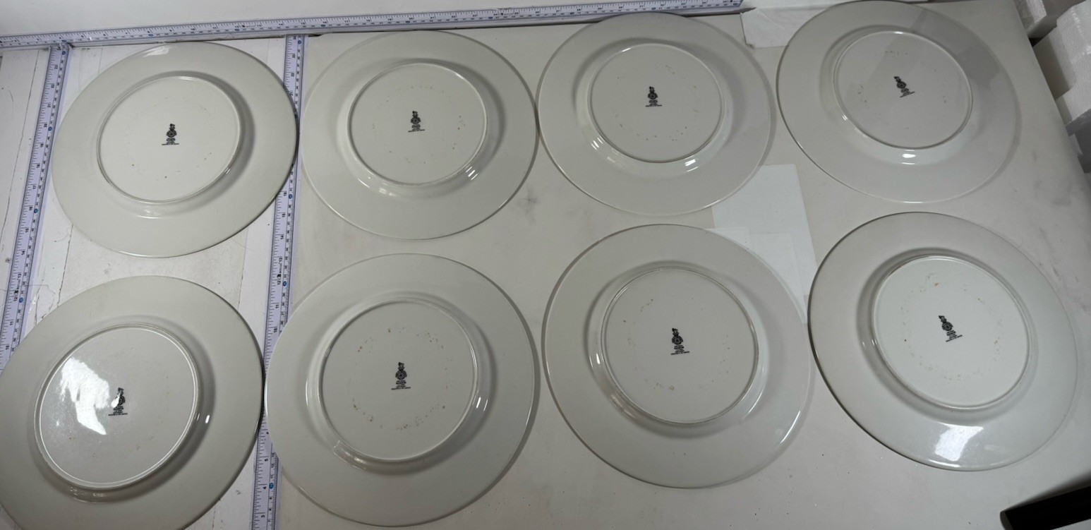 Royal Doulton Nankin 8 Set 1091 Blue & White Dinner Plate Apx 10.5”