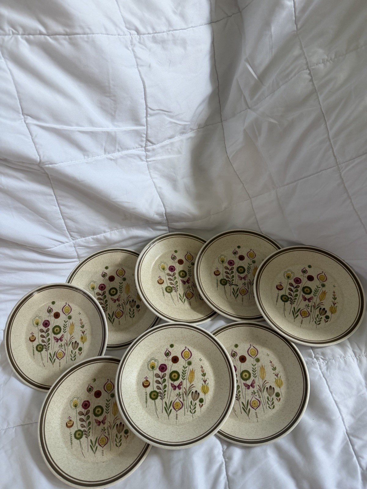 Lenox “Sprite” Temper-ware Bread Plates 6.5” In Diameter USA Set Of 8