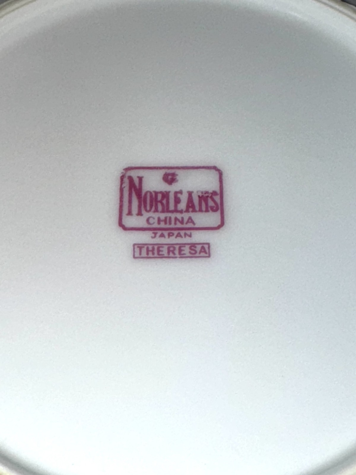 VINTAGE 4 pc NORLEANS THERESA JAPAN 6 1/4″ BREAD & BUTTER PLATE FINE CHINA 1964-