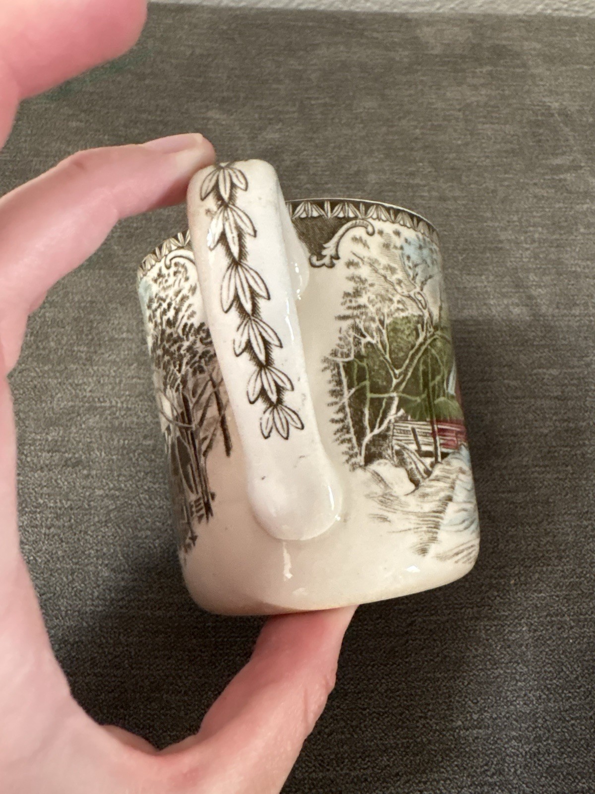 The Friendly Village The Covered Bridge Mug by Johnson Brothers Made In England