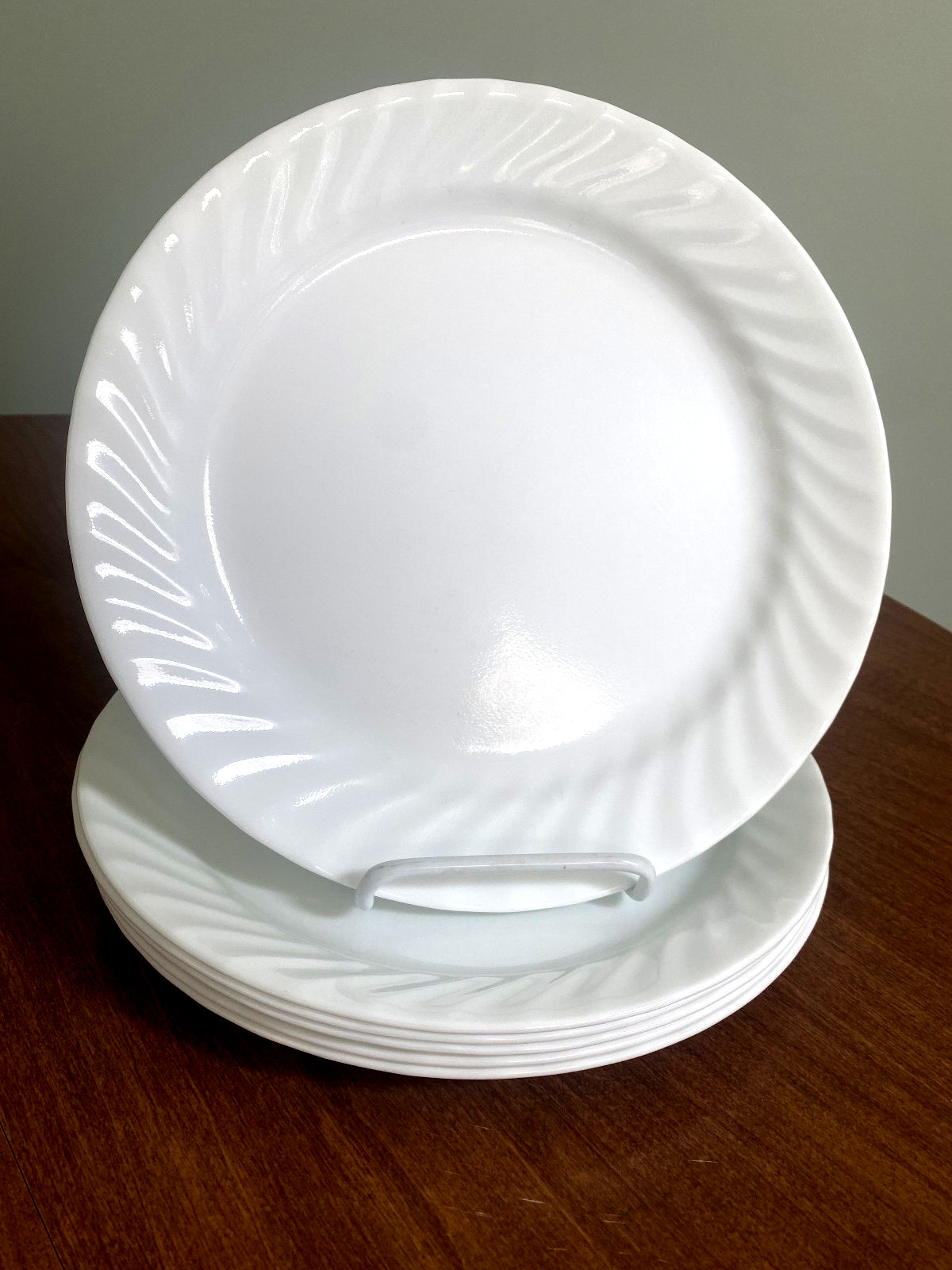 SET OF SIX (6) CORELLE ENHANCEMENTS 10-1/4″ DINNER PLATES – MINTY CONDITION