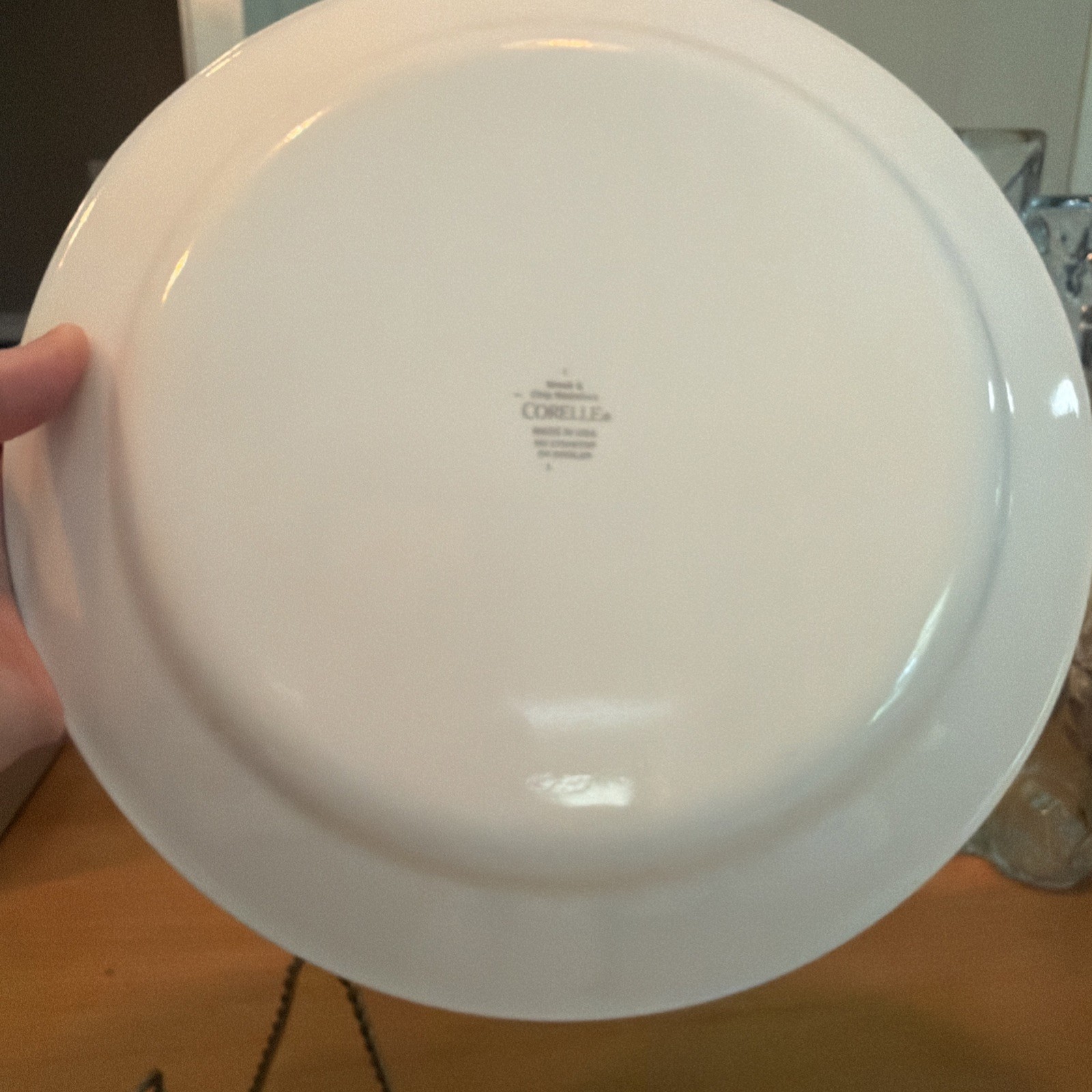 Corelle Shadow Iris 10 1/4 Dinner Plate Purple Green Floral Vintage