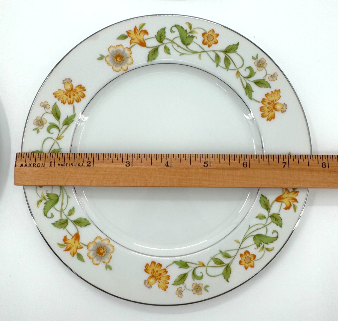 EKCO International 4 Salad Plates Generation VTG Japan Exquisite Fine China 7.5″