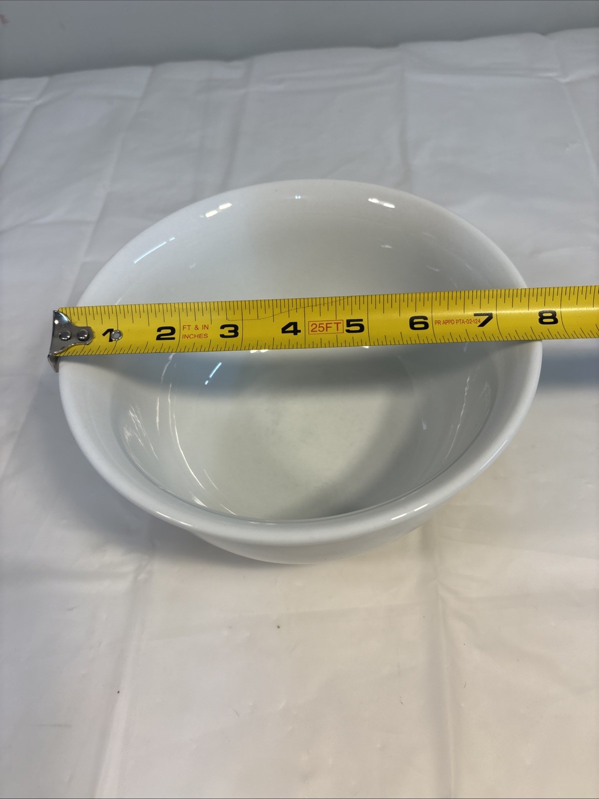 Food Network Ceramic Nesting Mixing Serving Bowls Set Of 3 White