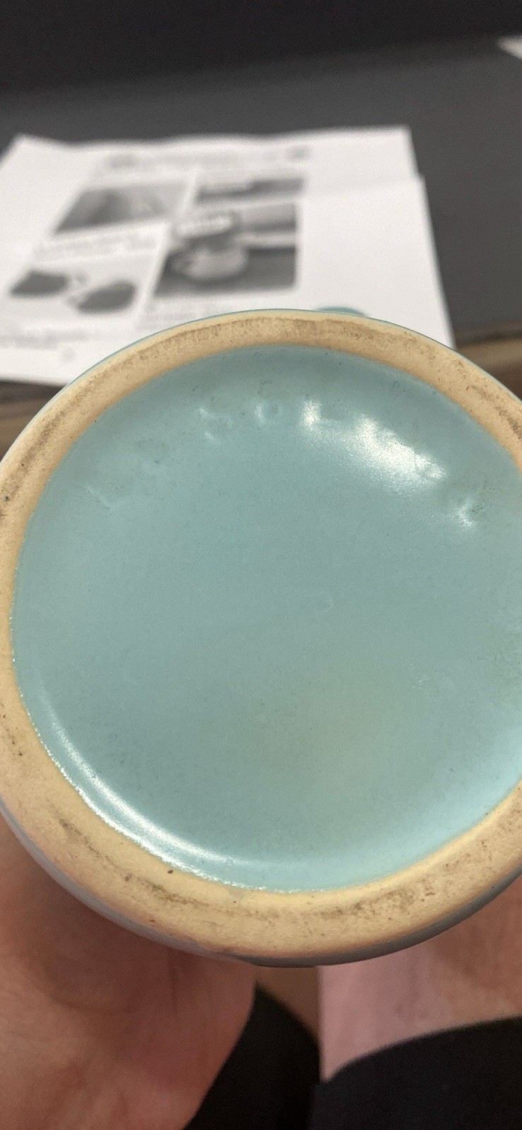Vintage MCM La Solana Light Baby Blue Ceramic Creamer Pitcher 4.75” T – 10oz USA