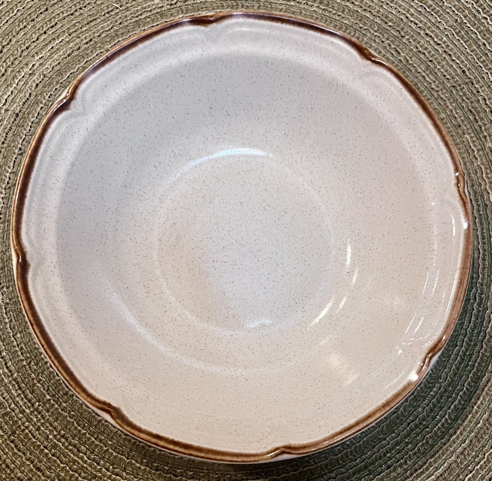 Hearthside Stoneware Autumn Fair Baroque Japan Soup Bowl 6.5in Vintage Set of 2