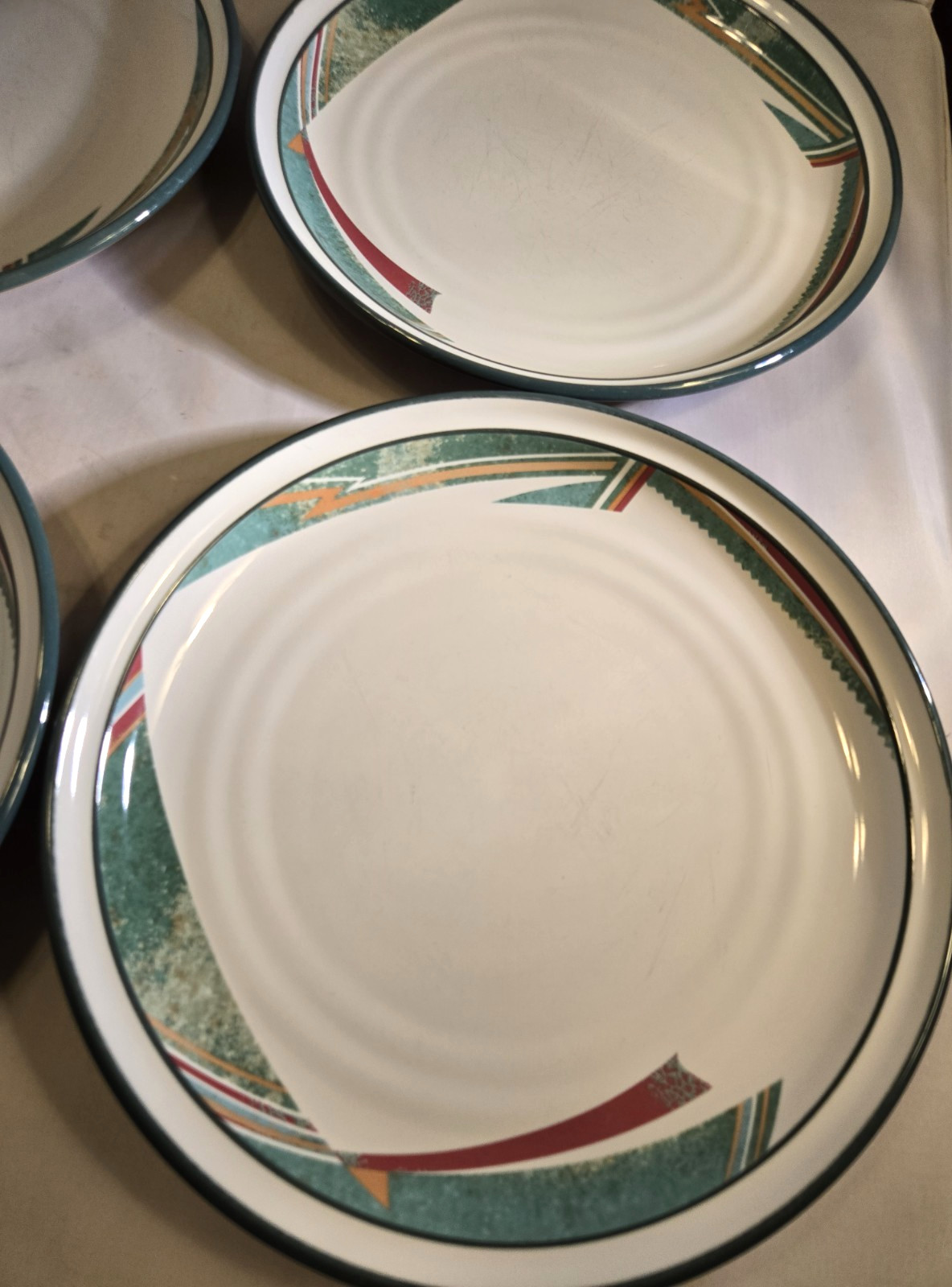Noritake NEW WEST 8696 Dinner Plate 10 3/8” Southwestern Lot of 4