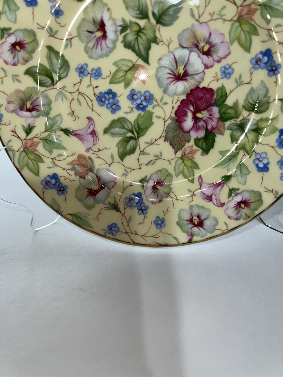 Staffordshire Royal Victorian St George , Dorset Rose Cake 6-1/2” Plate NOTEs