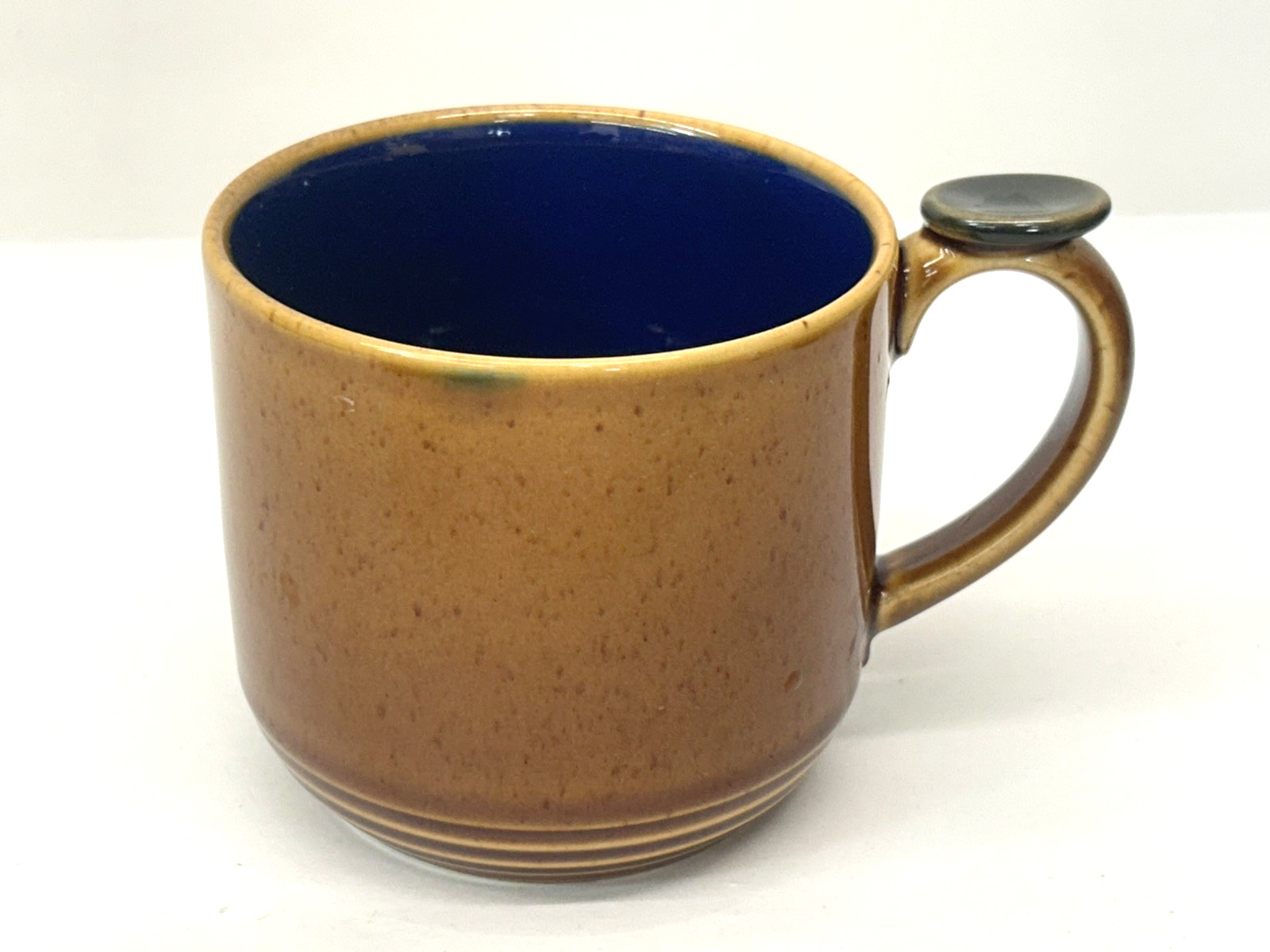 Vintage Lindt Stymeist Colorways Thumbprint Wheat Brown/ Blue Mug