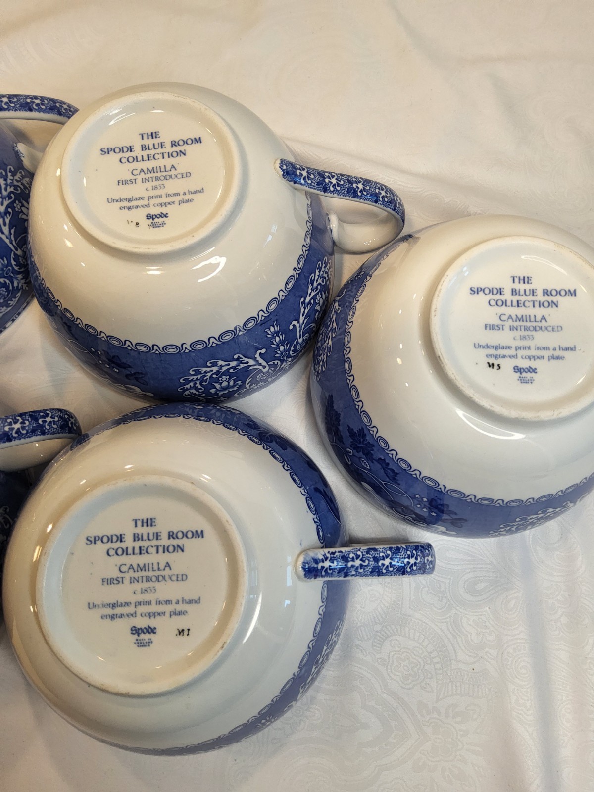 Spode Vintage Copeland Camilla Large Soup Cup and Saucer – 2 Piece Set.