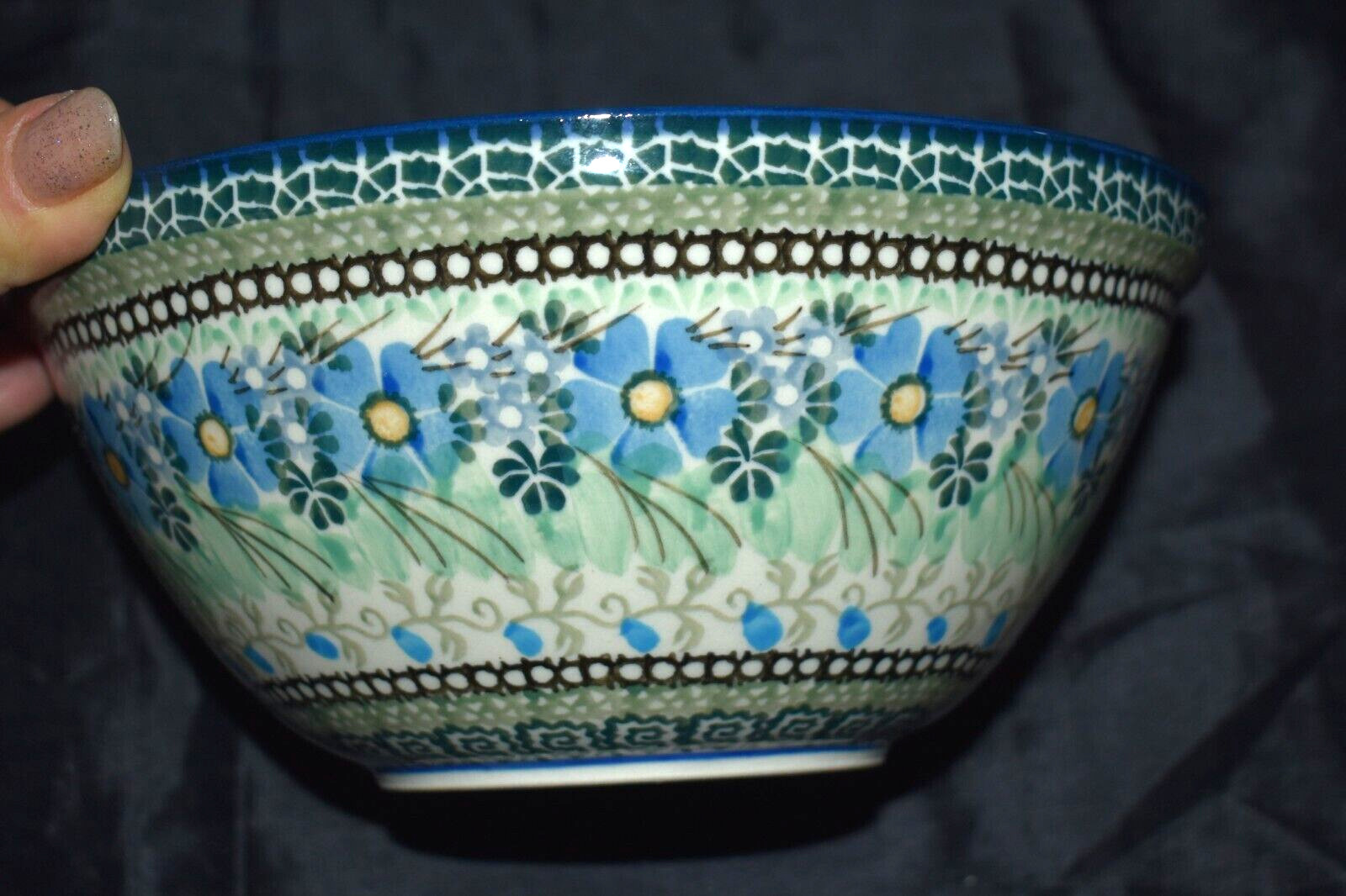 UNIKAT Ceramika Artystyczna TERESA LIANA Polish Pottery Serving Bowl