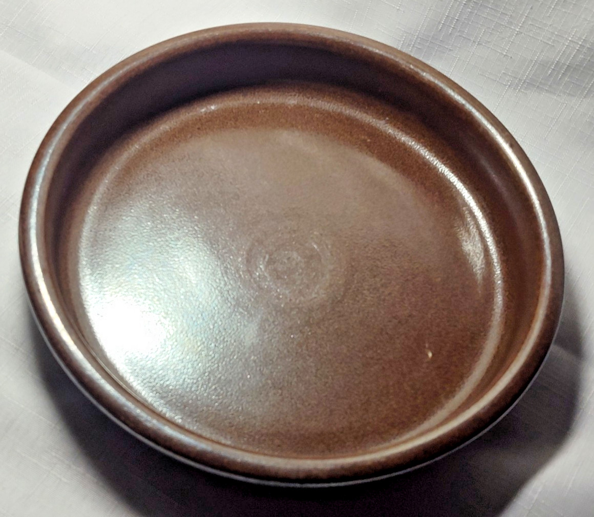 Vintage 9 in Baking Dish Eslau Brown Stoneware Denmark Tue Poulsen