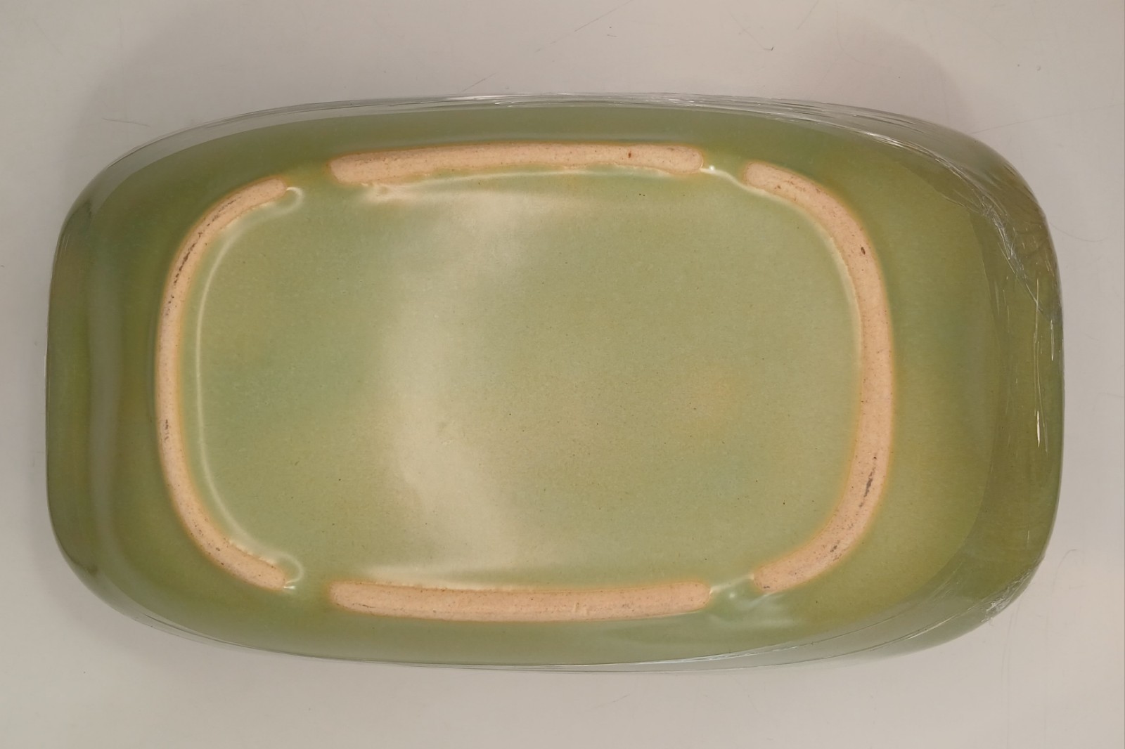 La Solana Small 9.25 Inch Rectangular Serving Dishes Platters Set Of 3 Green NOS