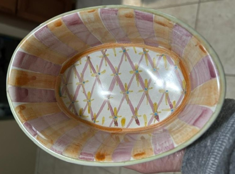 Mackenzie-Childs Wallcourt Chowder Bowl Rare Fenwick / Manchester (1995?)