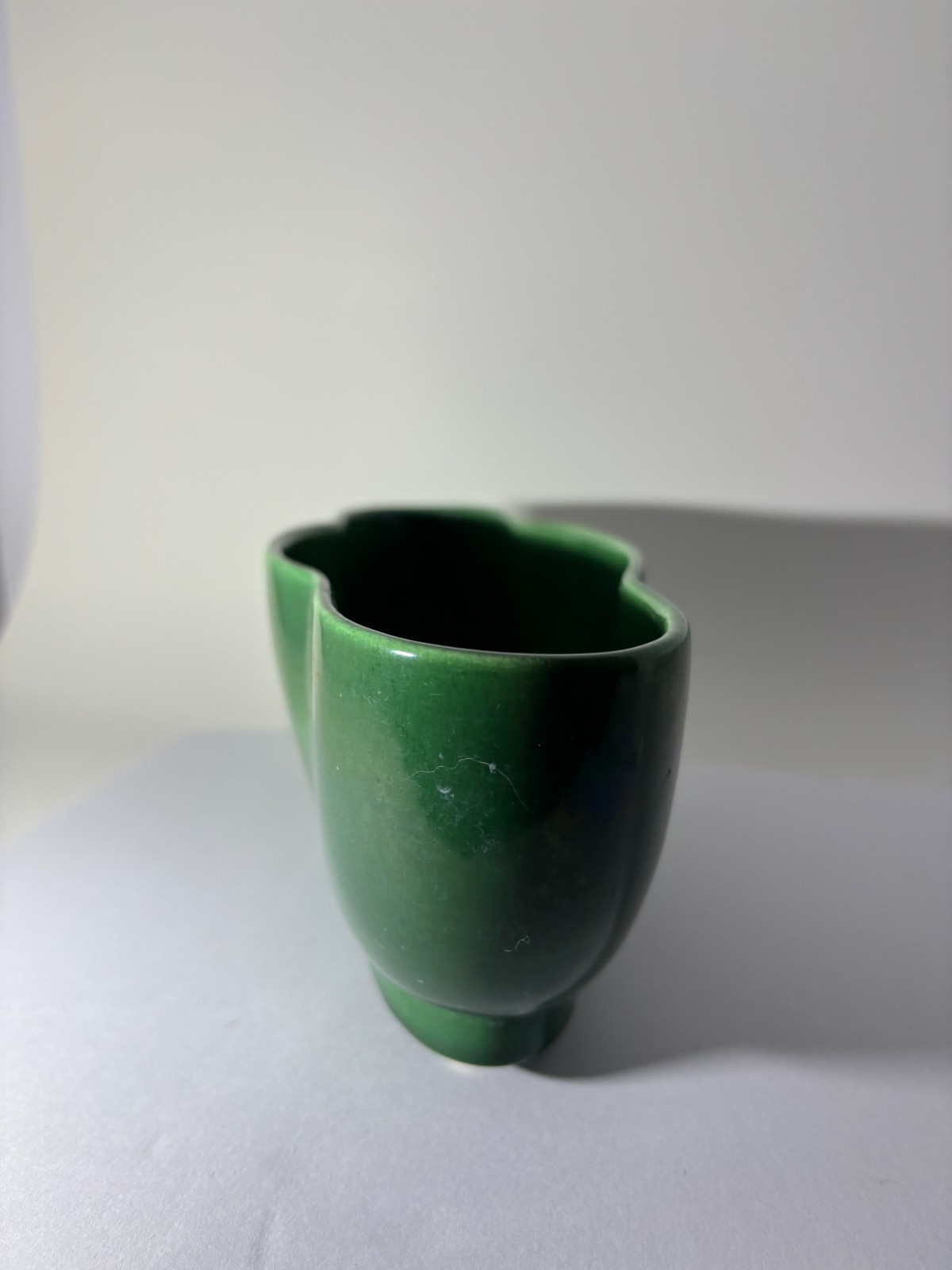 Vintage Gordon’s Ceramics California Green Drip Glaze Console Bowl Planter