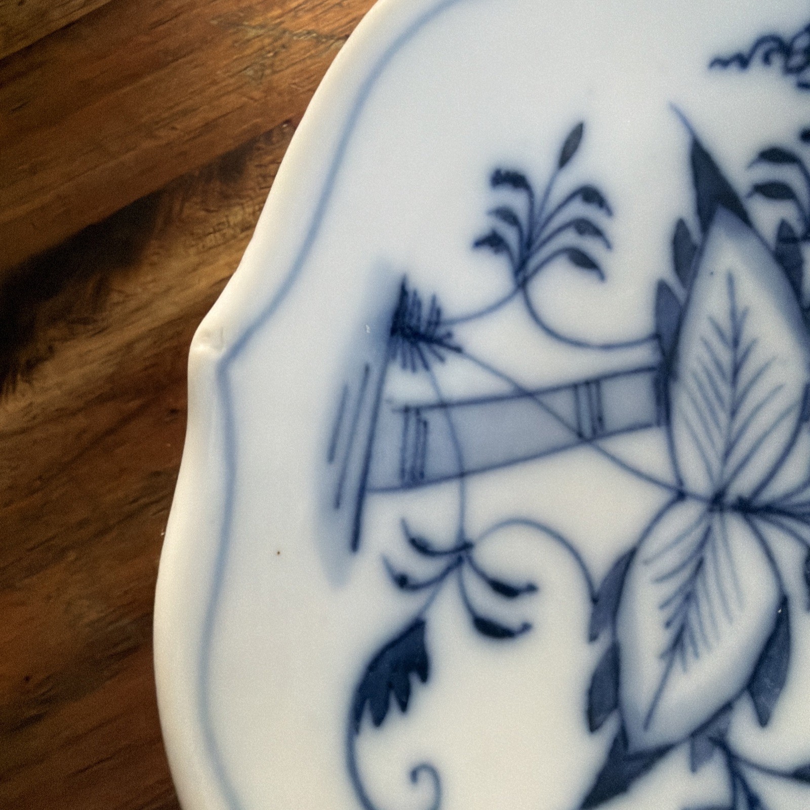 J07A~ Meissen Blue Onion Fruit Dessert Sauce Bowls 5 1/4″ Set of 3 Vintage READ