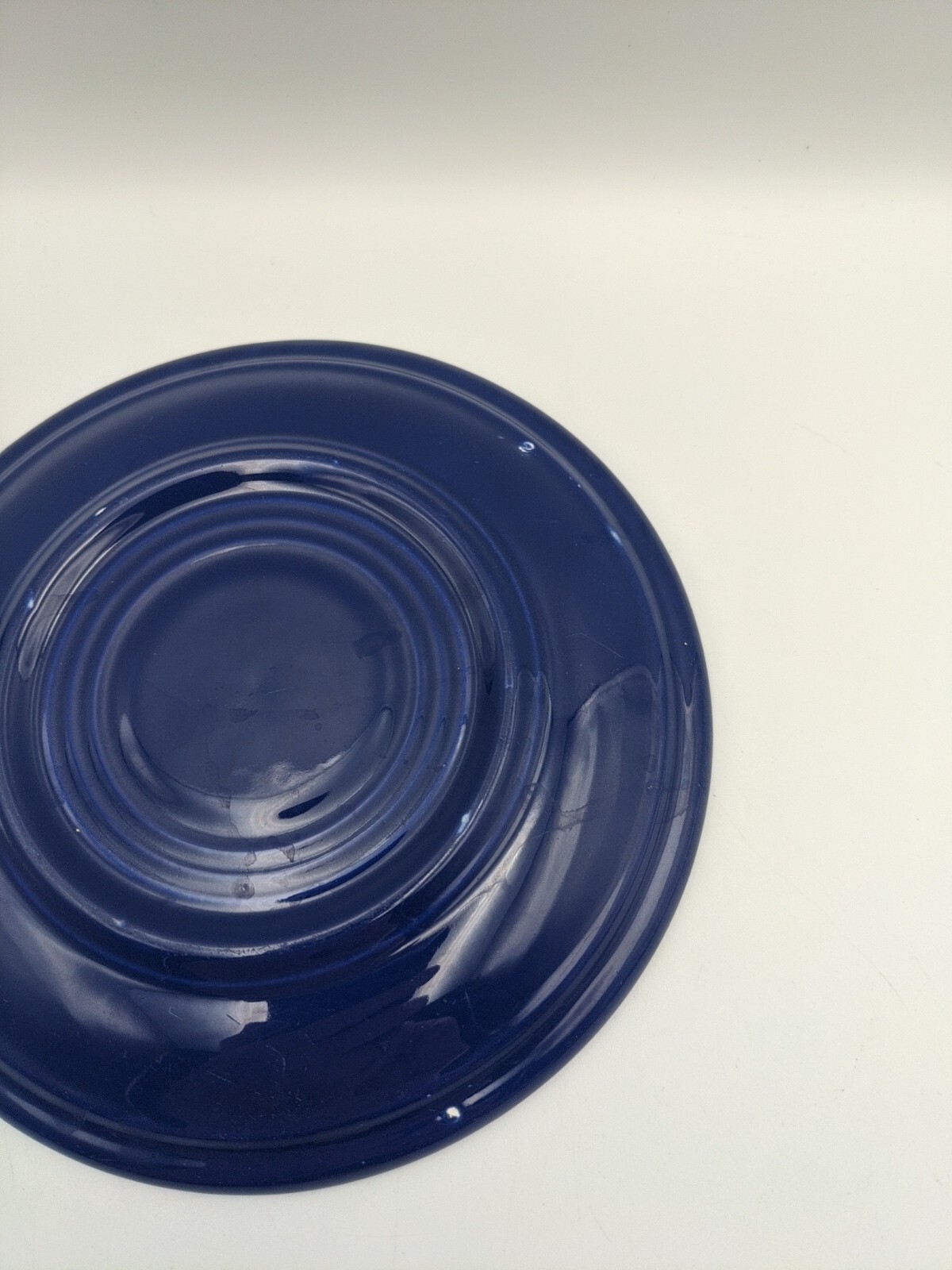 RARE Vintage 1936 FIESTA WARE Cobalt Blue Coffee Cup Saucer SAUCER ONLY