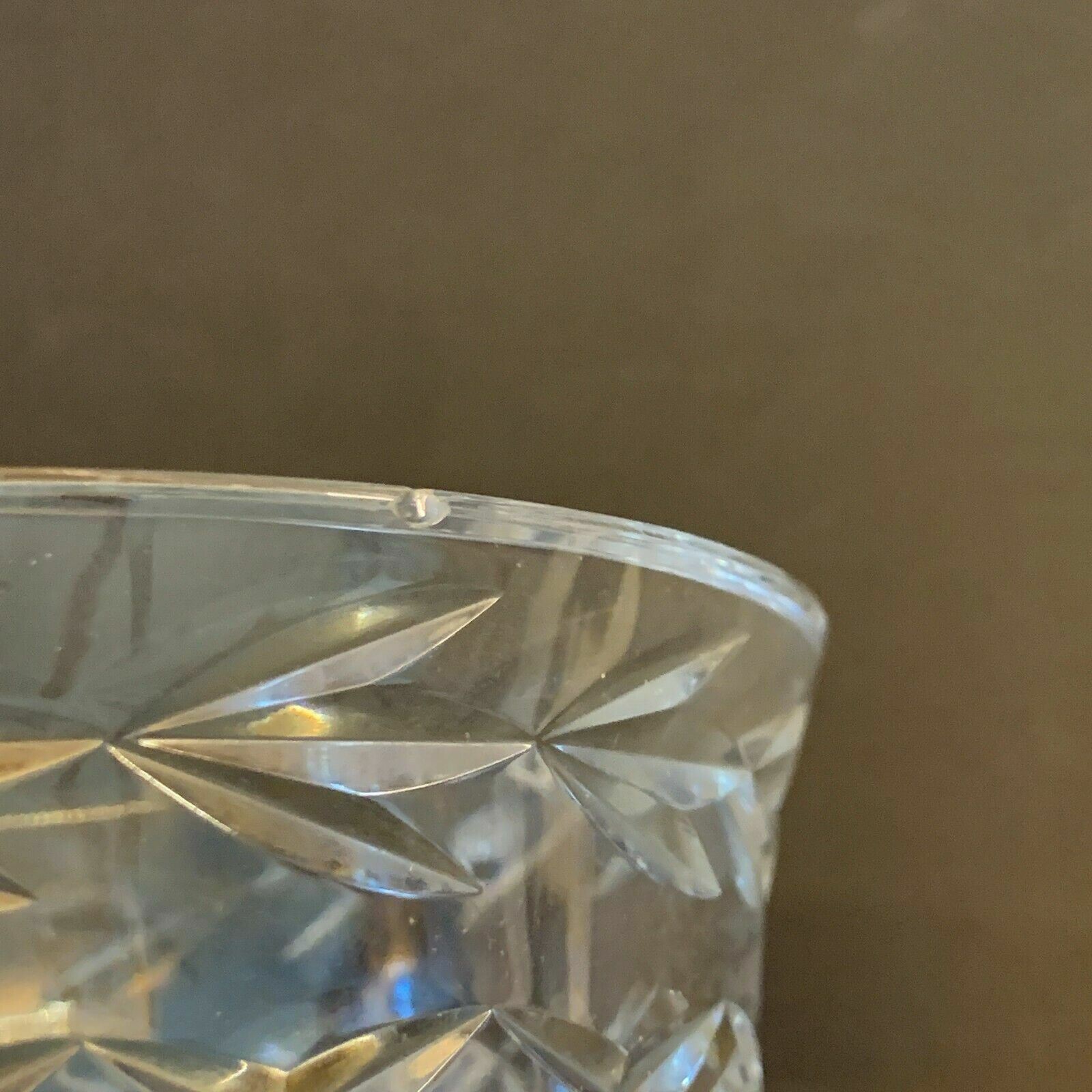 Vintage Tyrone Crystal FOOTED PEDESTAL CANDY DISH Bowl Ireland Signed