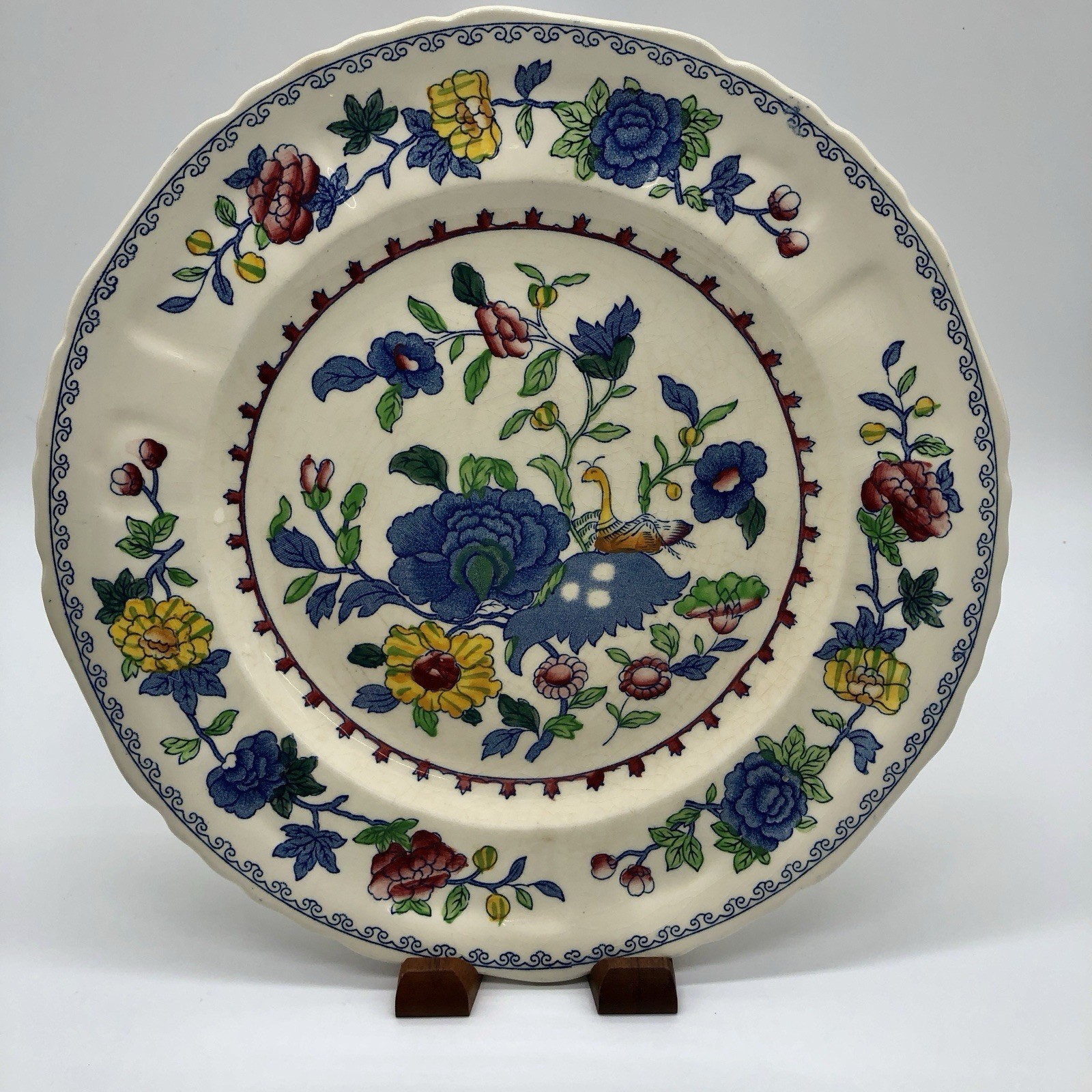MASON’S Regency Plantation Colonial (5) 10” Dinner Plates England