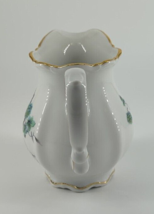 Mitterteich Green Ming Creamer Pitcher Porcelain Bavaria Germany Collectible