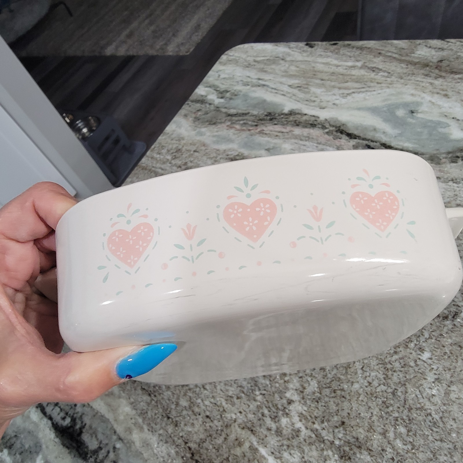 Vintage Corning Ware Forever Yours Heart A-1-B & A-1.5-B Lot Of 2 Casserole