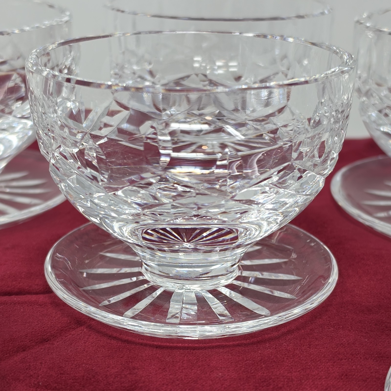 Waterford Lismore Set Of 6 Footed Dessert 3″