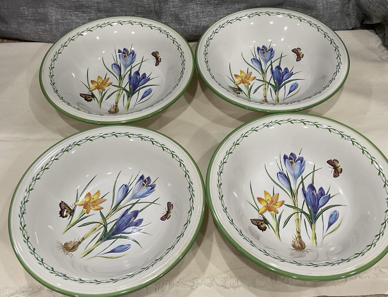 Studio Nova Garden Bloom Y2372 Bowls Cereal/Soup Floral Set of 4