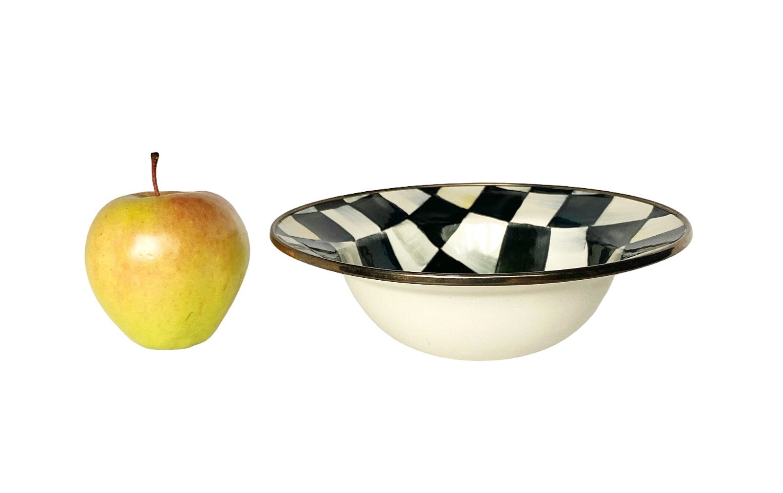 MacKenzie Childs Courtly Check Breakfast Bowl /Serial Bowl New