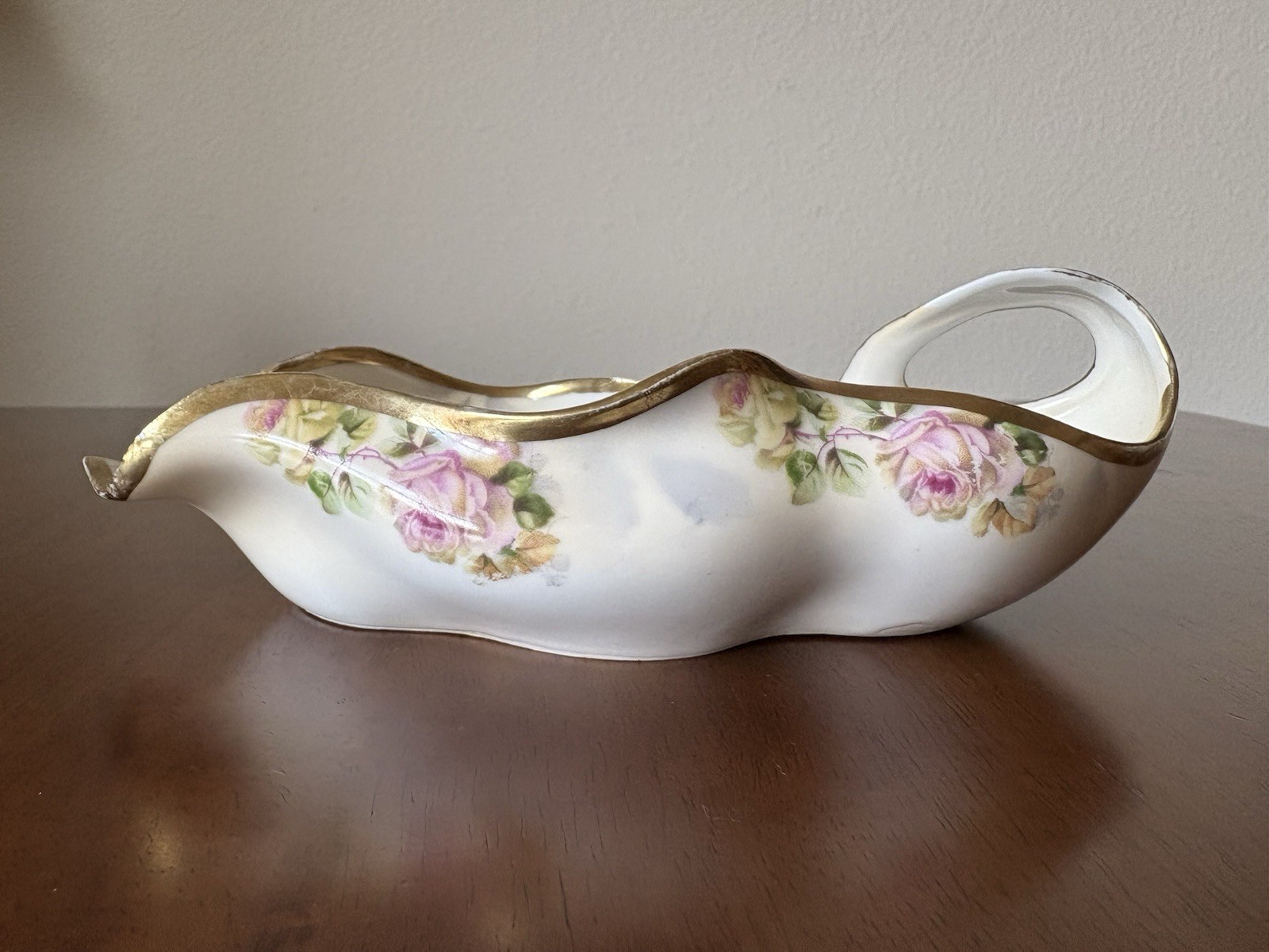 Royal Rudolstadt Prussia Antique Gravy Boat Beyer & Bock Porcelain