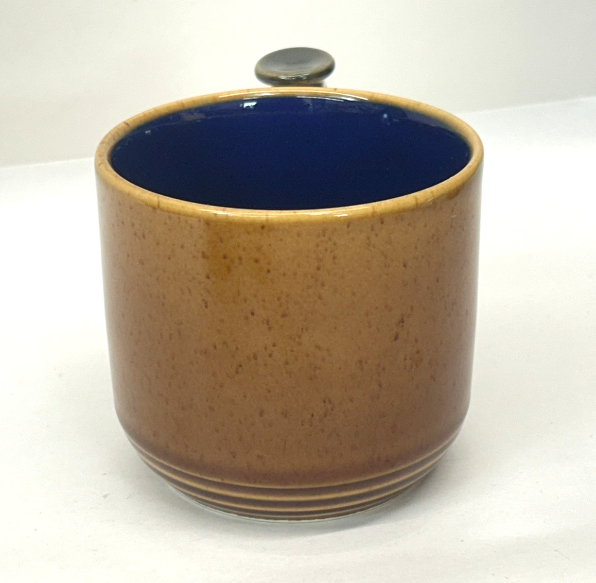 Vintage Lindt Stymeist Colorways Thumbprint Wheat Brown/ Blue Mug