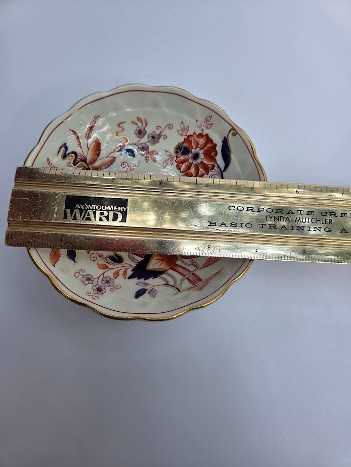 4 Booths FRESIAN Imari fruit dessert bowls 5 1/4” Gold England A8022 Lot