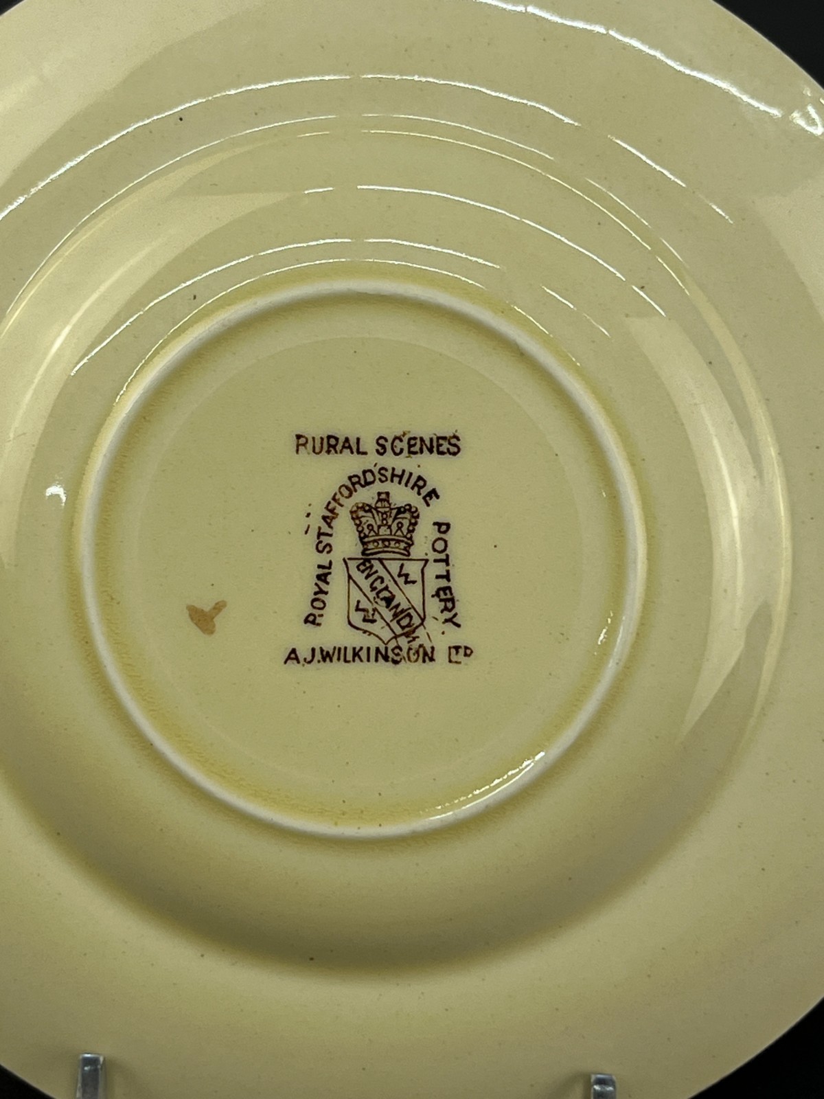 16 Arthur J Wilkinson RURAL SCENES Brown Multicolor Transfer 6 1/2″ Bread Plates