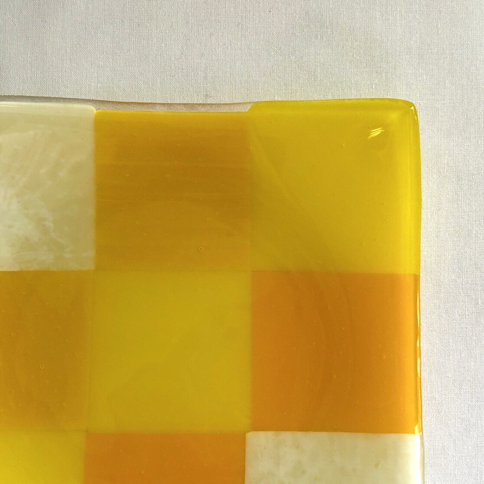 Indiana Artisan Art Glass Dish by Anna Chalos McAleese Hand Signed