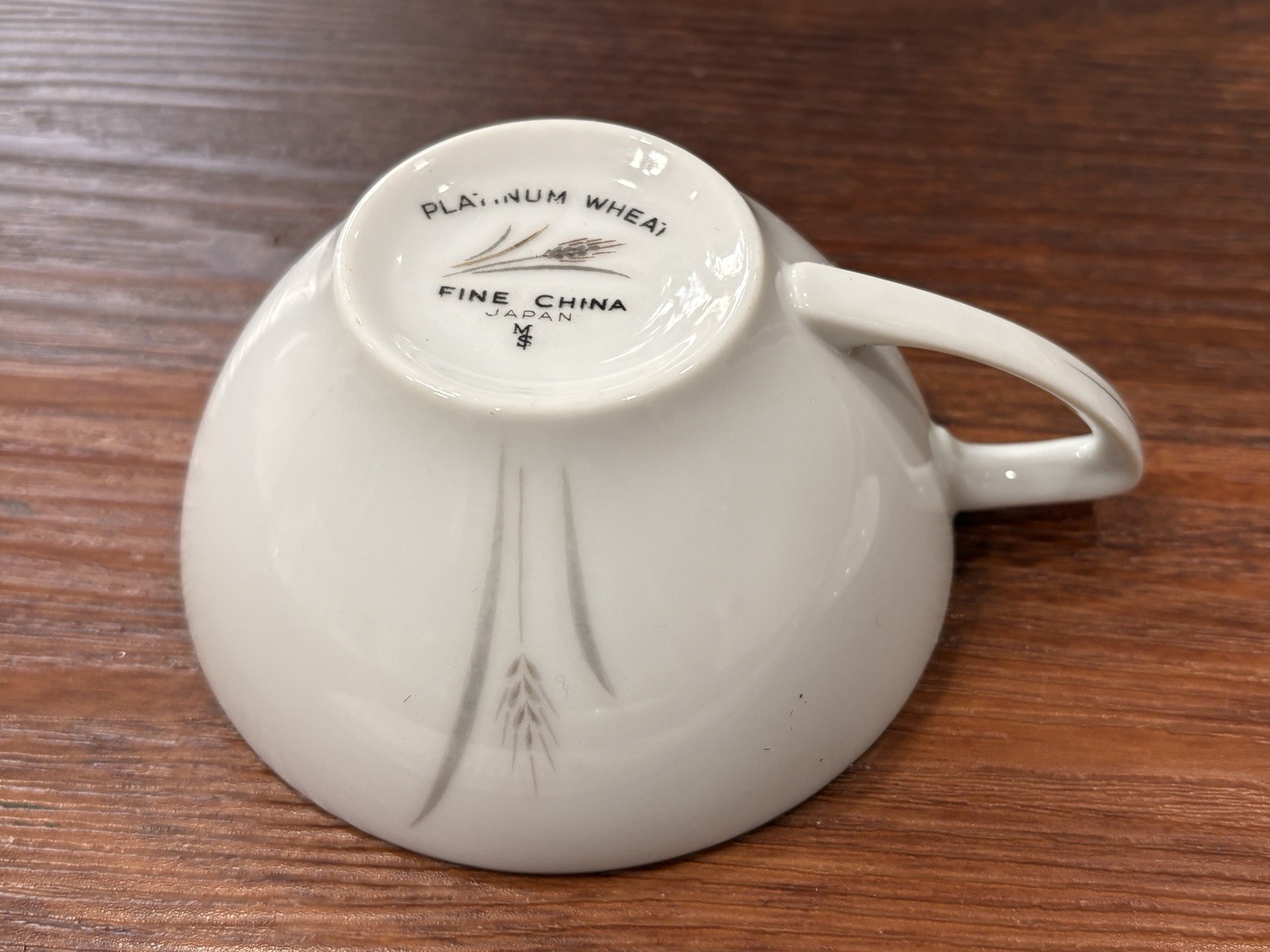 Set Of 25 Platinum Wheat Fine China Japan Tea Cups x 11 And Saucers x 14