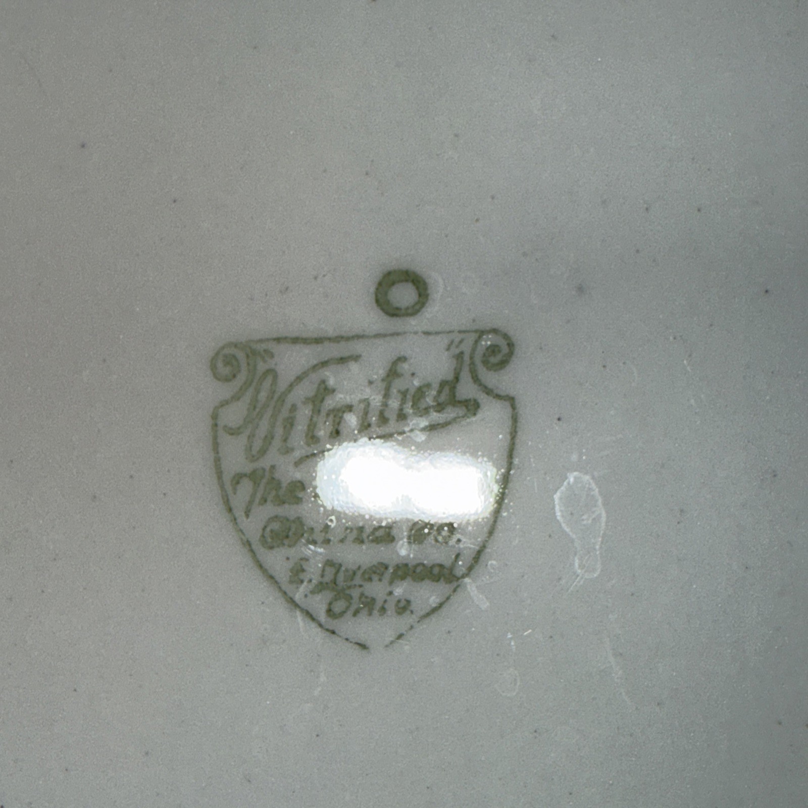 15.5” Sterling Vitrified China Restaurant Ware Green Oval Patter Plate Lot Of 3